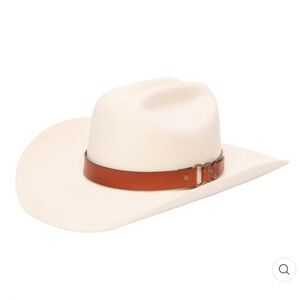 Frye Womens Cowboy Cattleman's Crease Wool Cowboy Hat